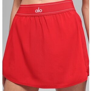 Brand new with tags! Alo Match Point Tennis Skirt - Bright Red, Size M
